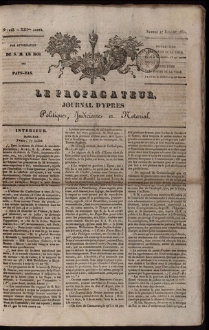 Le Propagateur (1818-1871) 1830-07-17