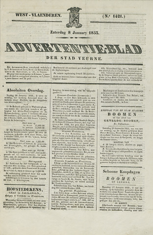 Het Advertentieblad (1825-1914) 1853-01-08