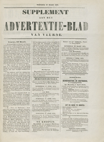 Het Advertentieblad (1825-1914) 1872-03-27