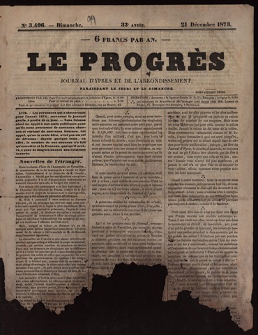 Le Progrès (1841-1914) 1873-12-21