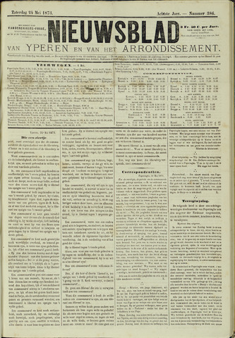 Nieuwsblad van Yperen en van het Arrondissement (1872 - 1912) 1873-05-24
