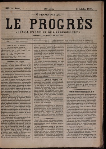 Le Progrès (1841-1914) 1878-10-03