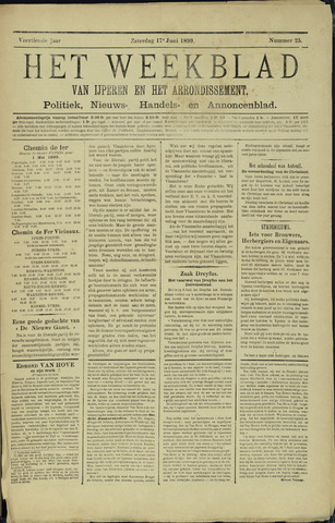 Het weekblad van Ijperen (1886 - 1906) 1899-06-17