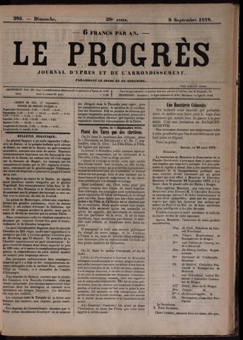 Le Progrès (1841-1914) 1878-09-08