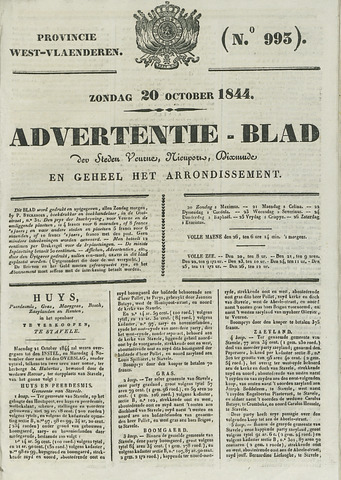 Het Advertentieblad (1825-1914) 1844-10-20