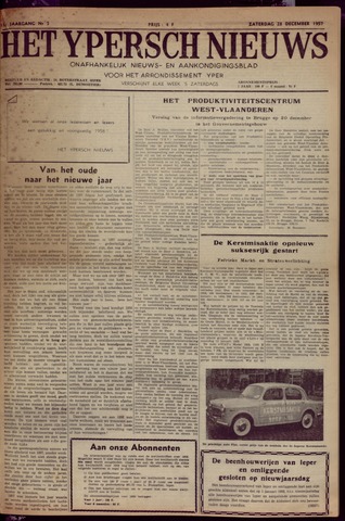 Het Ypersch nieuws (1929-1971) 1957-12-28