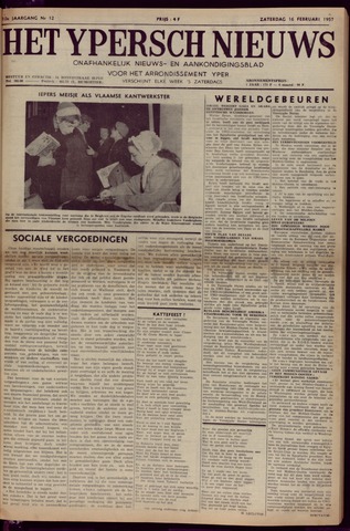 Het Ypersch nieuws (1929-1971) 1957-02-16