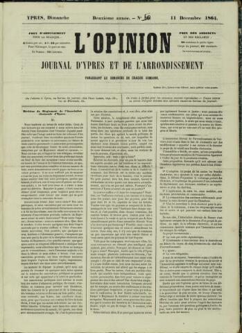 L’Opinion (1863 - 1873) 1864-12-11