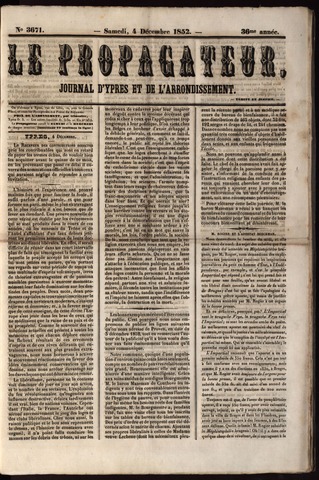 Le Propagateur (1818-1871) 1852-12-04