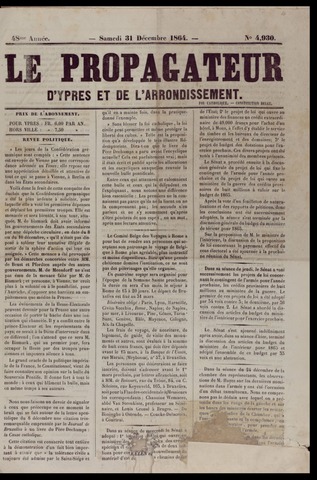 Le Propagateur (1818-1871) 1864-12-31