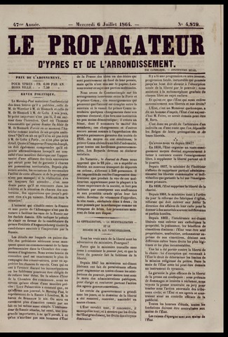 Le Propagateur (1818-1871) 1864-07-06