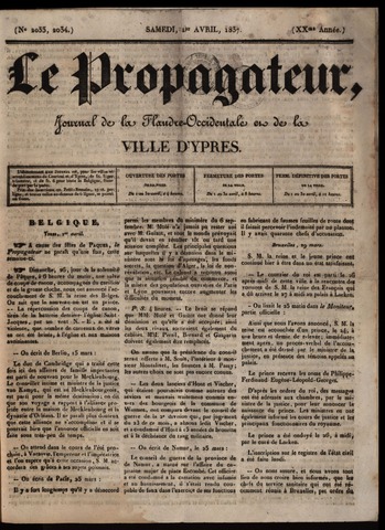 Le Propagateur (1818-1871) 1837-04-01