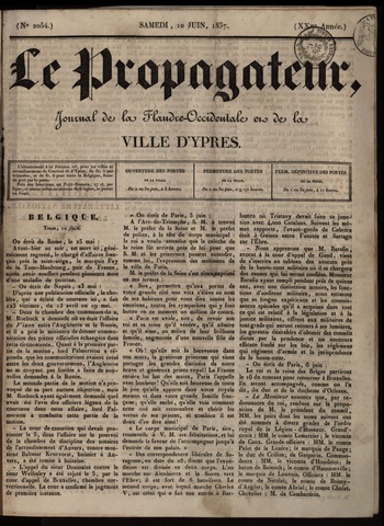 Le Propagateur (1818-1871) 1837-06-10
