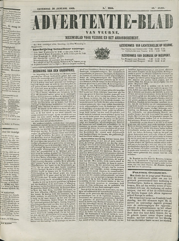 Het Advertentieblad (1825-1914) 1869-01-30