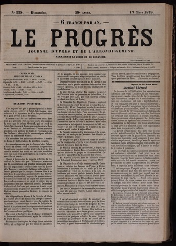 Le Progrès (1841-1914) 1878-03-17