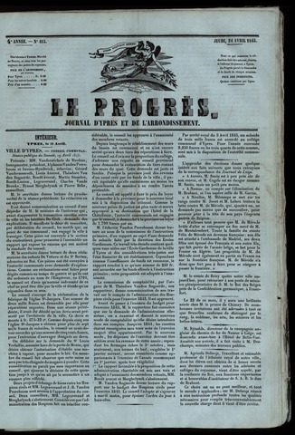 Le Progrès (1841-1914) 1845-04-24