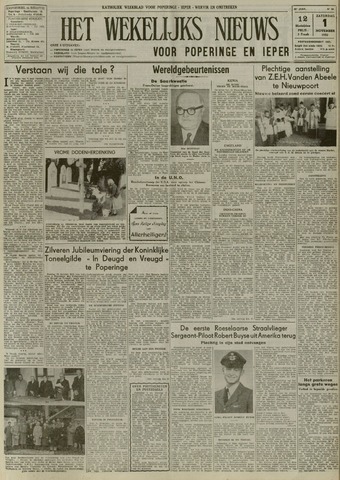 Het Wekelijks Nieuws (1946-1990) 1952-11-01