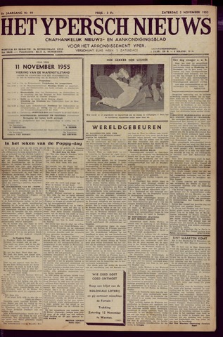 Het Ypersch nieuws (1929-1971) 1955-11-05