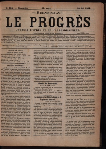 Le Progrès (1841-1914) 1881-05-15