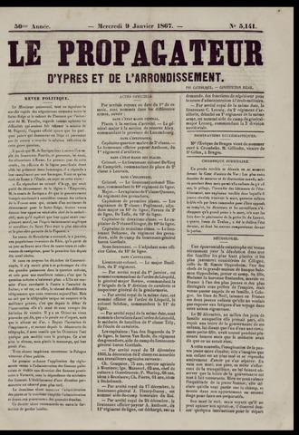 Le Propagateur (1818-1871) 1867-01-09
