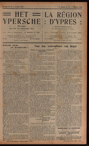 Het Ypersch nieuws (1929-1971) 1940-07-13