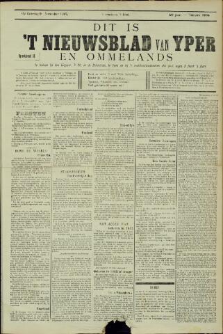 Nieuwsblad van Yperen en van het Arrondissement (1872 - 1912) 1907-11-09