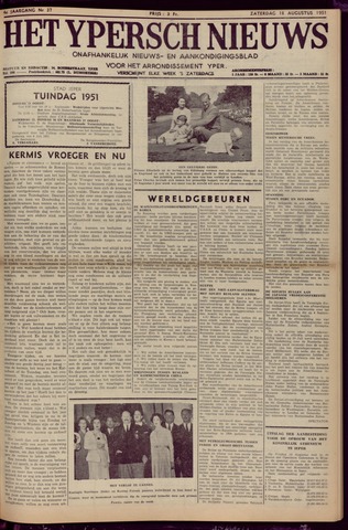 Het Ypersch nieuws (1929-1971) 1951-08-18