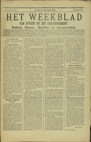 Het weekblad van Ijperen (1886-1906) 1899-09-09