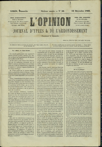 L’Opinion (1863-1873) 1868-12-13