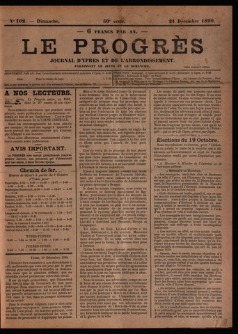Le Progrès (1841-1914) 1890-12-21