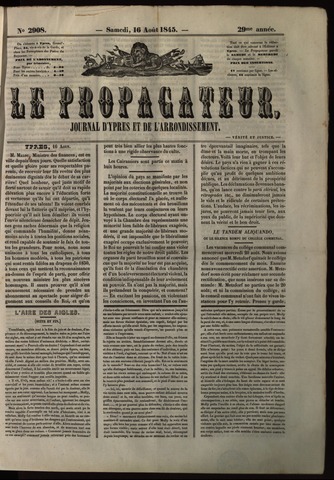 Le Propagateur (1818-1871) 1845-08-16