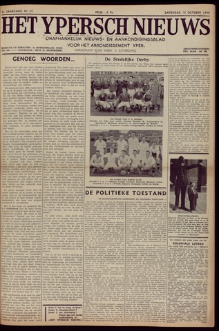 Het Ypersch nieuws (1929-1971) 1949-10-15