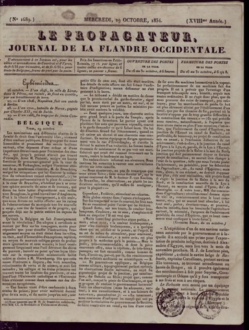 Le Propagateur (1818-1871) 1834-10-29
