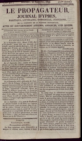 Le Propagateur (1818-1871) 1827-09-26