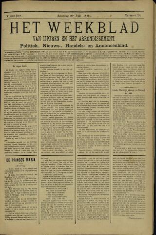 Het weekblad van Ijperen (1886 - 1906) 1889-06-29