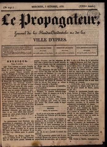 Le Propagateur (1818-1871) 1838-10-03