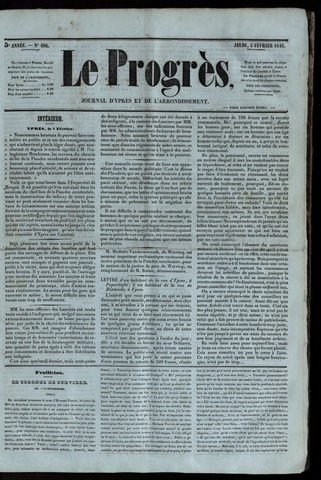 Le Progrès (1841-1914) 1846-02-05