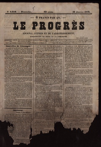 Le Progrès (1841-1914) 1873-01-19