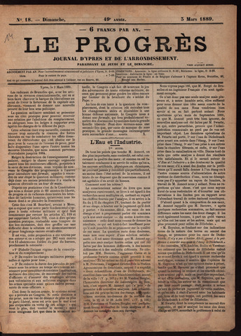 Le Progrès (1841-1914) 1889-03-05