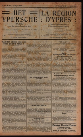 Het Ypersch nieuws (1929-1971) 1940-08-03