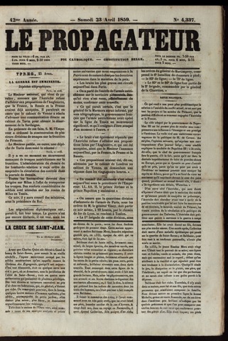 Le Propagateur (1818-1871) 1859-04-23