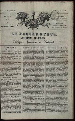 Le Propagateur (1818-1871) 1830-10-09