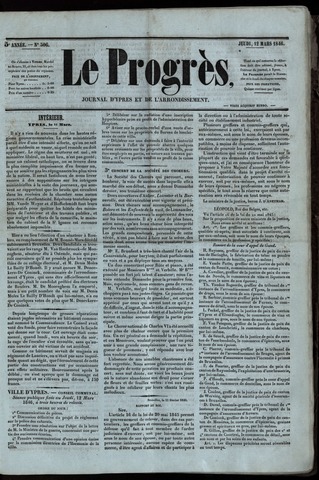 Le Progrès (1841-1914) 1846-03-12