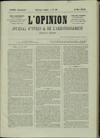 L’Opinion (1863 - 1873) 1872-05-05