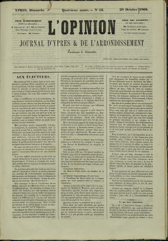 L’Opinion (1863 - 1873) 1866-10-28