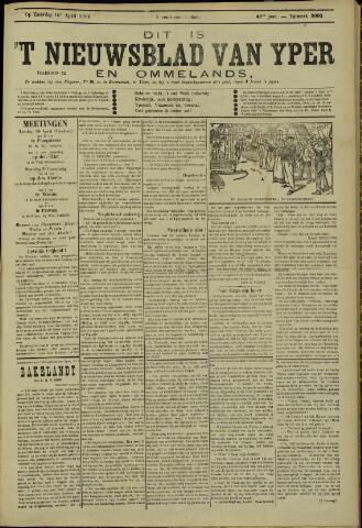 Nieuwsblad van Yperen en van het Arrondissement (1872 - 1912) 1906-04-14