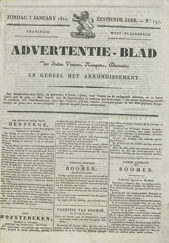 Het Advertentieblad (1825-1914) 1841-01-03