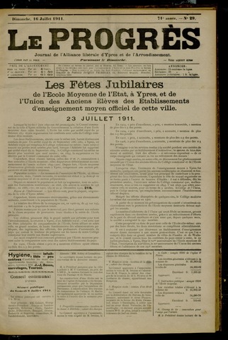 Le Progrès (1841-1914) 1911-07-16