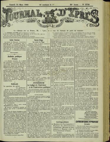 Journal d’Ypres (1874 - 1913) 1903-03-14