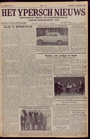 Het Ypersch nieuws (1929-1971) 1970-01-16